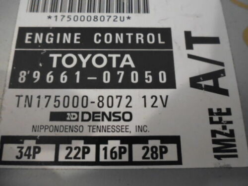 NY29-9 OEM WARRANTY 1996 96 AVALON Engine Control Computer Brain ECM ECU EBX