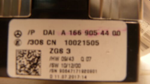 A262-36 OEM WARRANTY 13-16 MERCEDES G CLASS DRIVER'S LEFT MASTER WINDOW SWITCH