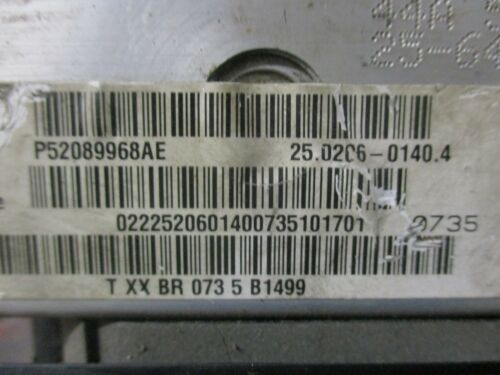 ABS5-25 OEM 2005 JEEP GRAND CHEROKEE ANTI-LOCK BRAKE ABS MODULATOR ASSEMBLY