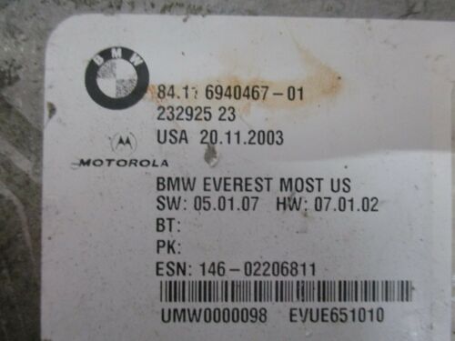 NY609-5 OEM WARRANTY 2002-2008 BMW 745I 750I 760I COMMUNICATION CONTROL MODULE