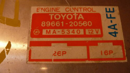 1 Year Warranty* 1990 90 Toyota Celica Engine Control Computer Brain ECU ECM EBX
