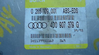 1996 1997 1998 1999 Audi A4 A6 ABS Computer Warranty
