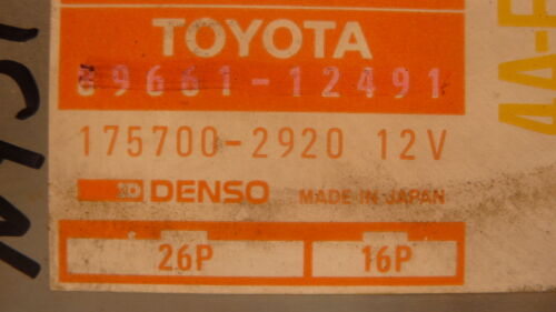 NY513-2 OEM WARRANTY 1991 1992 COROLLA PRIZM ENGINE CONTROL MODULE ECM ECU