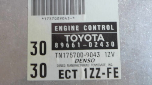 291-15 WARRANTY 1998 98 Corolla Engine Control Computer Brain ECM ECU EBX AT