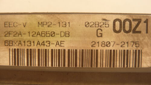 NY535-8 OEM PROGRAMMED 02 FORD WINDSTAR ENGINE COMPUTER CONTROL MP2-131 ECM ECU