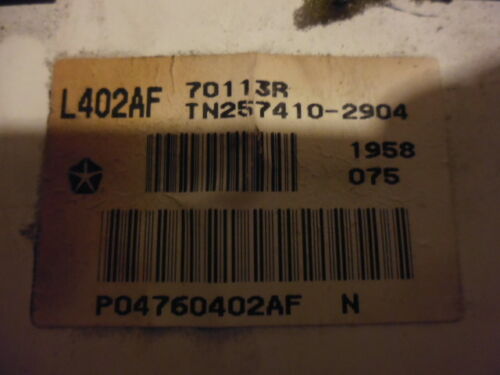 MR309 WARRANTY 98 99 00 01 02 03 DODGE INTREPID Instrument Cluster Speedometer