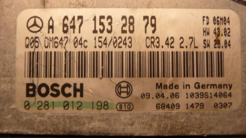 NY561-11 OEM WARRANTY 2005 2006 SPRINTER 2500 ENGINE CONTROL MODULE ECM ECU