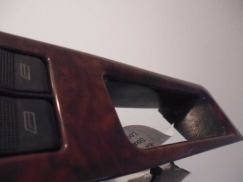 HS26-1 WARRANTY 2000 01 02 AUDI A8 WOOD GRAIN DOOR DRIVERS MASTER WINDOW SWITCH