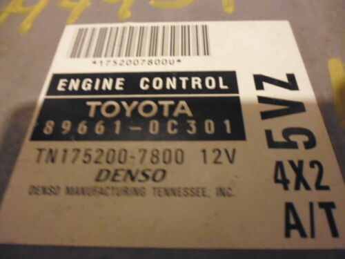 NY102-1 OEM WARRANTY 2001 TOYOTA TUNDRA AT ENGINE CONTROL COMPUTER BRAIN ECM ECU