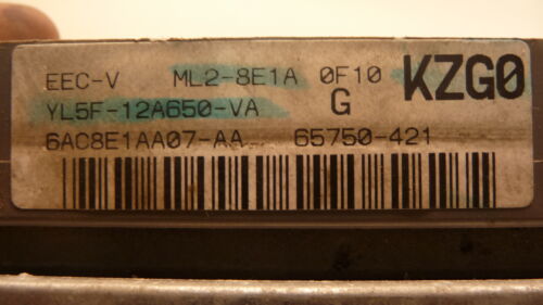 NY546-19 OEM PROGRAMMED 99 00 RANGER B-3000 ENGINE COMPUTER MODULE ML2-8E1A ECU