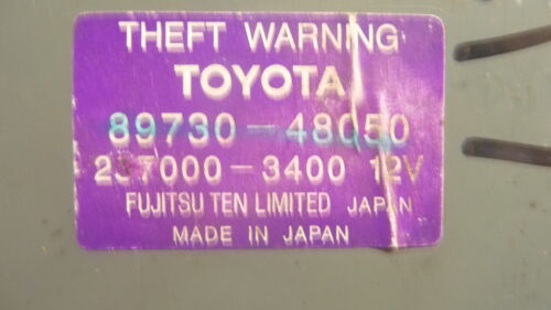 NY454-17 OEM WARRANTY 2006 2007 TOYOTA HIGHLANDER THEFT LOCKING CONTROL MODULE