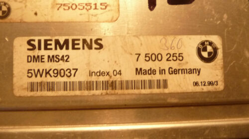 NC72-13 WARRANTY OEM 1999 328i E46 Engine Control Computer Brain ECM ECU EBX