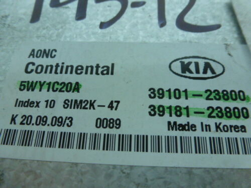 NY145-12 OEM WARRANTY 10 KIA SOUL 2.0L 4CYL AT ENGINE CONTROL BRAIN ECM ECU EBX