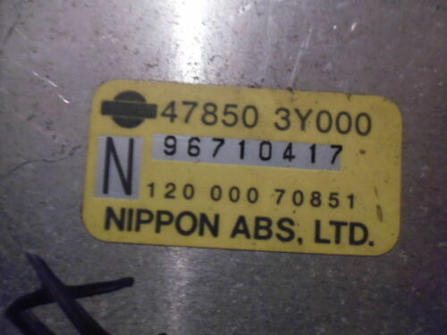 BC13-17 WARRANTY OEM 2000 INFINITI I30 MAXIMA ABS A.B.S BRAKE COMPUTER MODULE