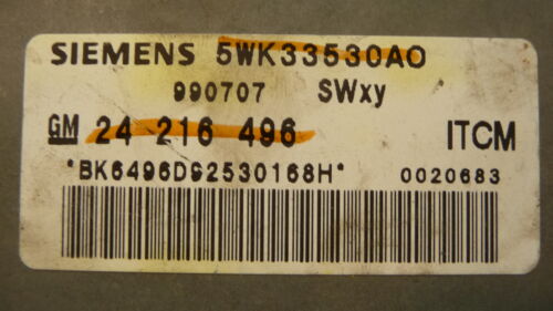 NY412-11 OEM WARRANTY 00 SATURN L SERIES BODY CONTROL COMPUTER MODULE BCM BCU