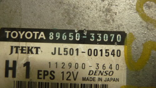 NY454-15 OEM WARRANTY 2010 2011 TOYOTA CAMRY STEERING CONTROL COMPUTER MODULE