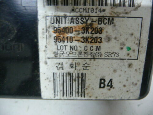 NY592-12 OEM WARRANTY 2008 HYUNDAI SONATA BODY CONTROL MODULE BCM BCU