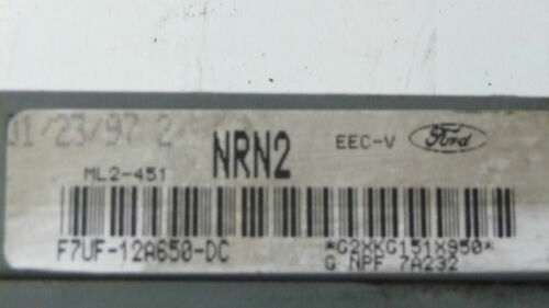 276-4 WARRANTY 1997 Ford Van E150 4.2 Engine Control Computer Brain ECM ECU EBX