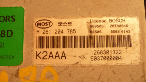 NC411-17 WARRANTY OEM 99 Kia Sephia Engine Control Computer Brain ECM ECU EBX