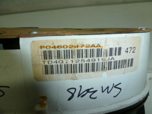 SM398 OEM WARRANTY 04 05 06 CHRYSLER SEBRING Instrument Cluster Speedometer