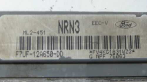 276-5 WARRANTY 1997 Ford Van E150 4.2 Engine Control Computer Brain ECM ECU EBX