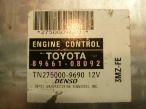 NY311-16 OEM WARRANTY 2004 TOYOTA SIENNA ENGINE CONTROL COMPUTER BRAIN ECM ECU