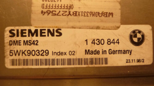 NC72-4 WARRANTY OEM 1998 528i E39 Engine Control Computer Brain ECM ECU EBX