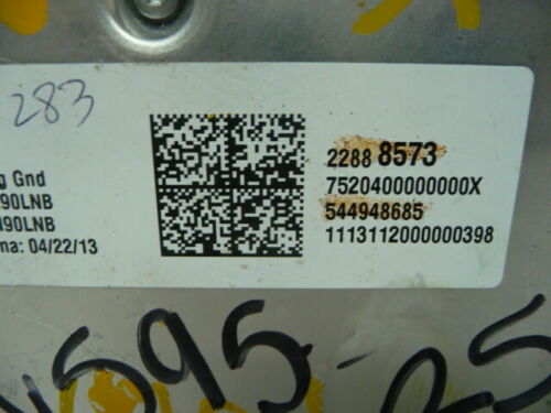 NY595-25 OEM WARRANTY 2014 CHEVROLET CAPTIVA SPORT AIR BAG CONTROL MODULE