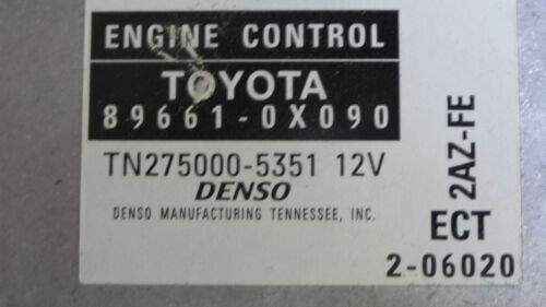290-22 WARRANTY 2002 2003 Toyota Solara Engine Control Computer Brain ECU ECM E