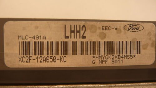 NY530-12 OEM PROGRAMMED 1999 FORD VAN ENGINE COMPUTER CONTROL MLC-491A ECM ECU