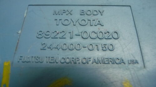 NY456-13 OEM WARRANTY 2001-2004 TOYOTA SEQUOIA MULTIPLEX NETWORK BODY MODULE