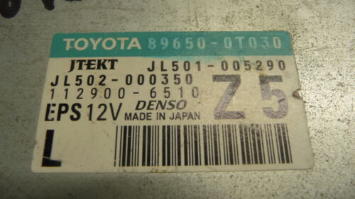 NY470-2 OEM WARRANTY 2013 TOYOTA VENZA POWER STEERING CONTROL MODULE