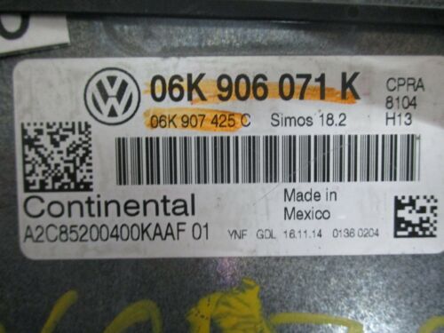 NY622-8 OEM WARRANTY 2015 VOLKSWAGEN PASSAT ENGINE CONTROL MODULE ECM ECU