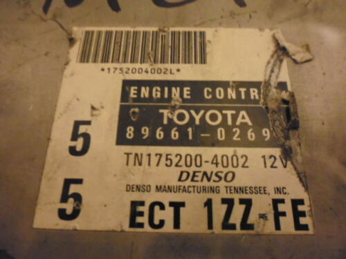 NY89-4 OEM WARRANTY 2000 COROLLA AT ENGINE CONTROL COMPUTER BRAIN ECM ECU EBX