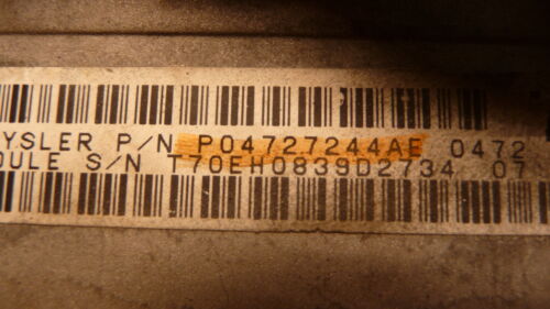 NY503-6 OEM WARRANTY 1999 VOYAGER CARAVAN ENGINE CONTROL COMPUTER MODULE ECM ECU