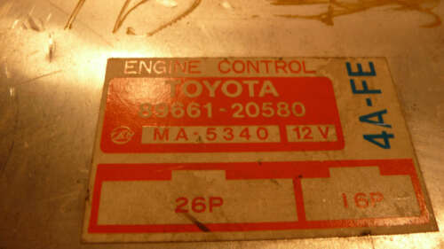 TY2-25 WARRANTY OEM 1990 90 Celica Engine Control Computer Brain ECM ECU EBX
