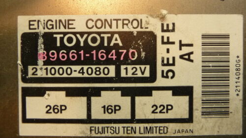 NY410-4 OEM WARRANTY 1996 TOYOTA PASEO ENGINE CONTROL COMPUTER MODULE ECM ECU