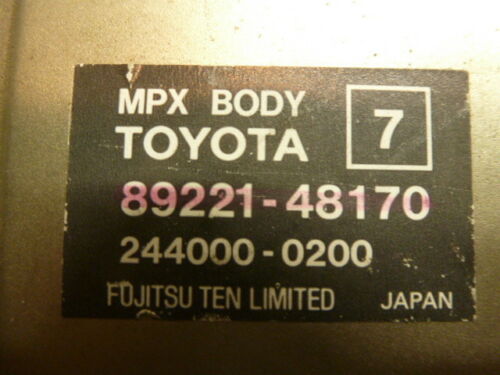 NY319-31 OEM WARRANTY 2001 2002 TOYOTA HIGHLANDER AIRBAG CONTROL MODULE