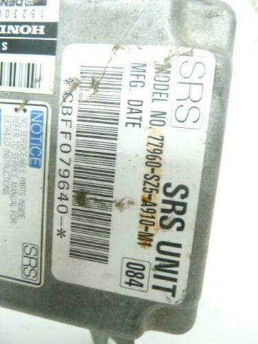 NY602-15 OEM WARRANTY 1996 ACURA TL AIR BAG CONTROL MODULE