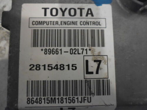 NY48-3 OEM WARRANTY 09 10 COROLLA MATRIX Engine Control Computer ECM ECU EBX