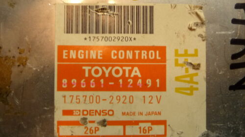 NY410-5 OEM WARRANTY 91 92 PRIZM COROLLA ENGINE CONTROL COMPUTER MODULE ECM ECU