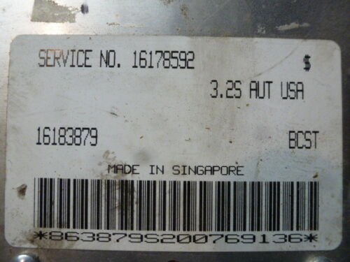 NY377-5 OEM WARRANTY 1999 ISUZU TROOPER ENGINE CONTROL COMPUTER MODULE ECM ECU