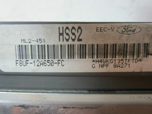 278-18 WARRANTY 1998 Ford Van E250 Engine Control Computer Brain ECM ECU EBX