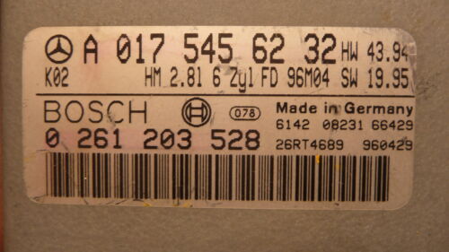 NY545-9 OEM WARRANTY 94 95 96 MERCEDES BENZ C280 ENGINE COMPUTER CONTROL ECM ECU