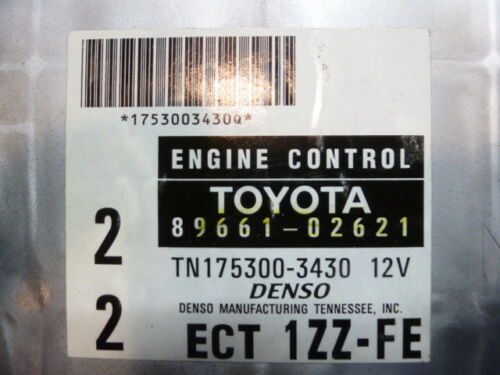 NY336-14 OEM WARRANTY 99 00 COROLLA ENGINE CONTROL COMPUTER MODULE ECM ECU EBX