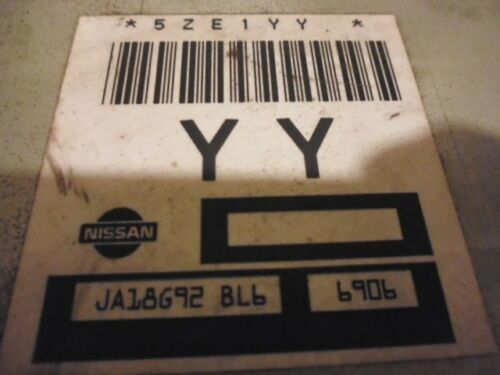 NY93-1 OEM WARRANTY 1997 NISSAN SENTRA 1.6L ENGINE CONTROL COMPUTER ECM ECU EBX