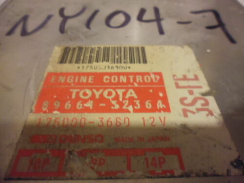 NY104-7 OEM WARRANTY 1990 1991 CAMRY ENGINE CONTROL COMPUTER BRAIN ECM ECU EBX