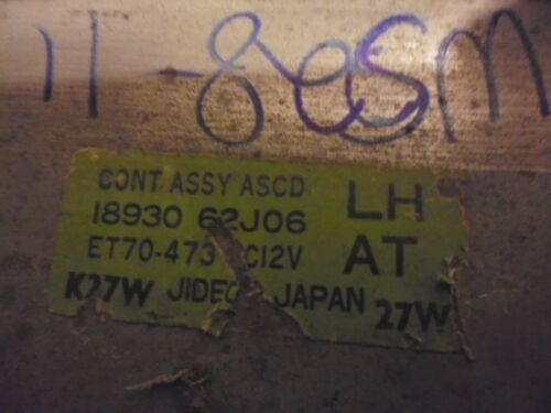 WS28-11 OEM WARRANTY 91-96 INFINTI G20 TRANSMISSION CONTROL MODULE COMPUTER TCM