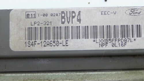 284-13 WARRANTY 2001 Ford Focus Engine Control Computer Brain ECM ECU EBX