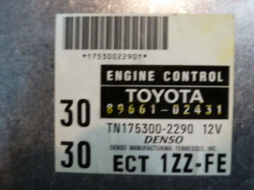 NY334-3 OEM WARRANTY 98 COROLLA ENGINE CONTROL COMPUTER MODULE ECM ECU EBX BRAIN